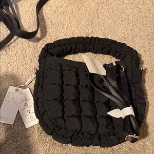 Urban Expressions Black Quilted Shoulder Bag
